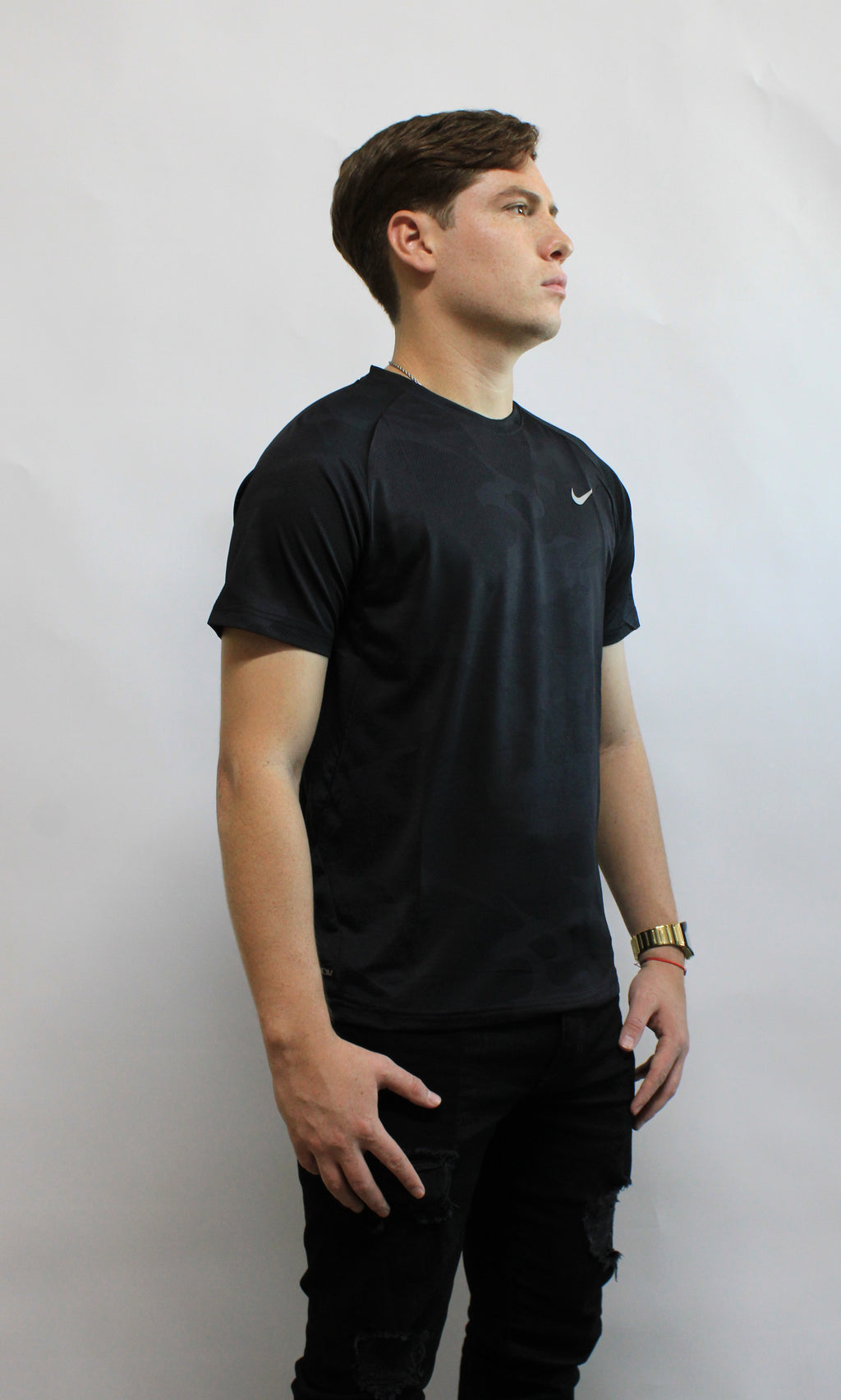 Playera Deportiva Nike Color Negro
