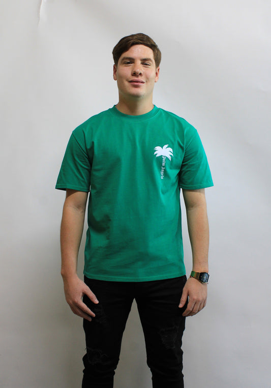 Playera Casual  Palms Angels Verde