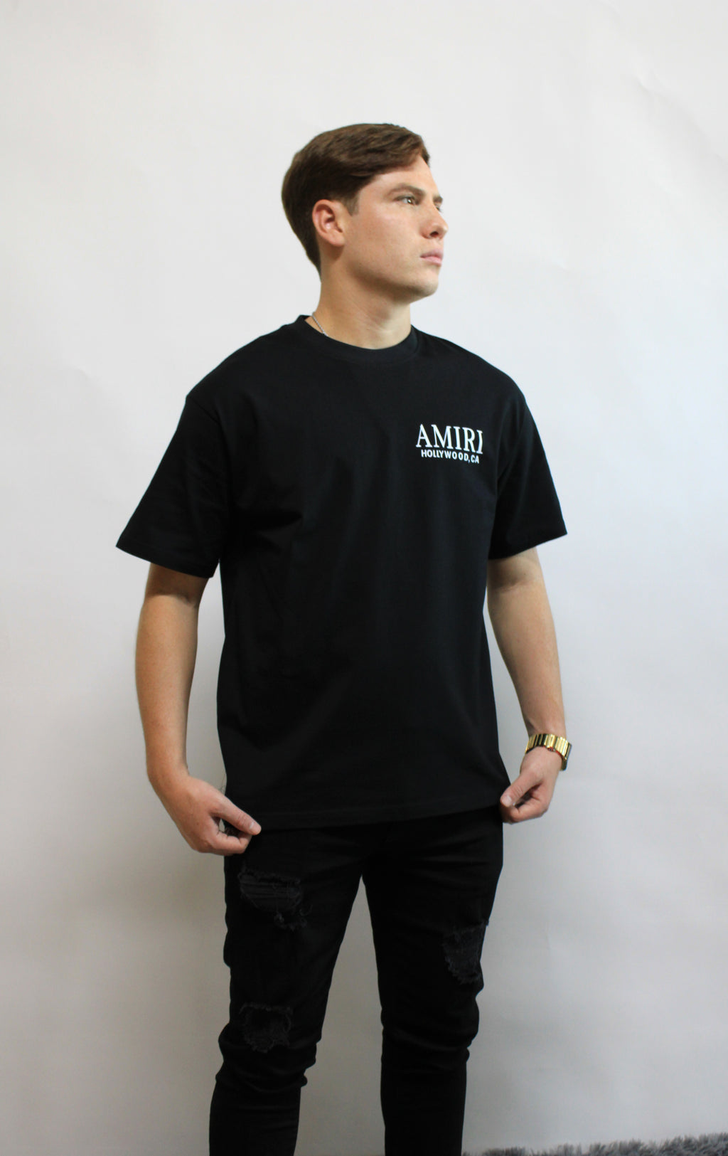 Playera Casual  Amiri con Detalle en Espalda