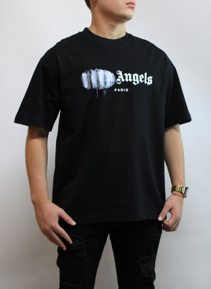 Playera Casual  Palms Angels Negra