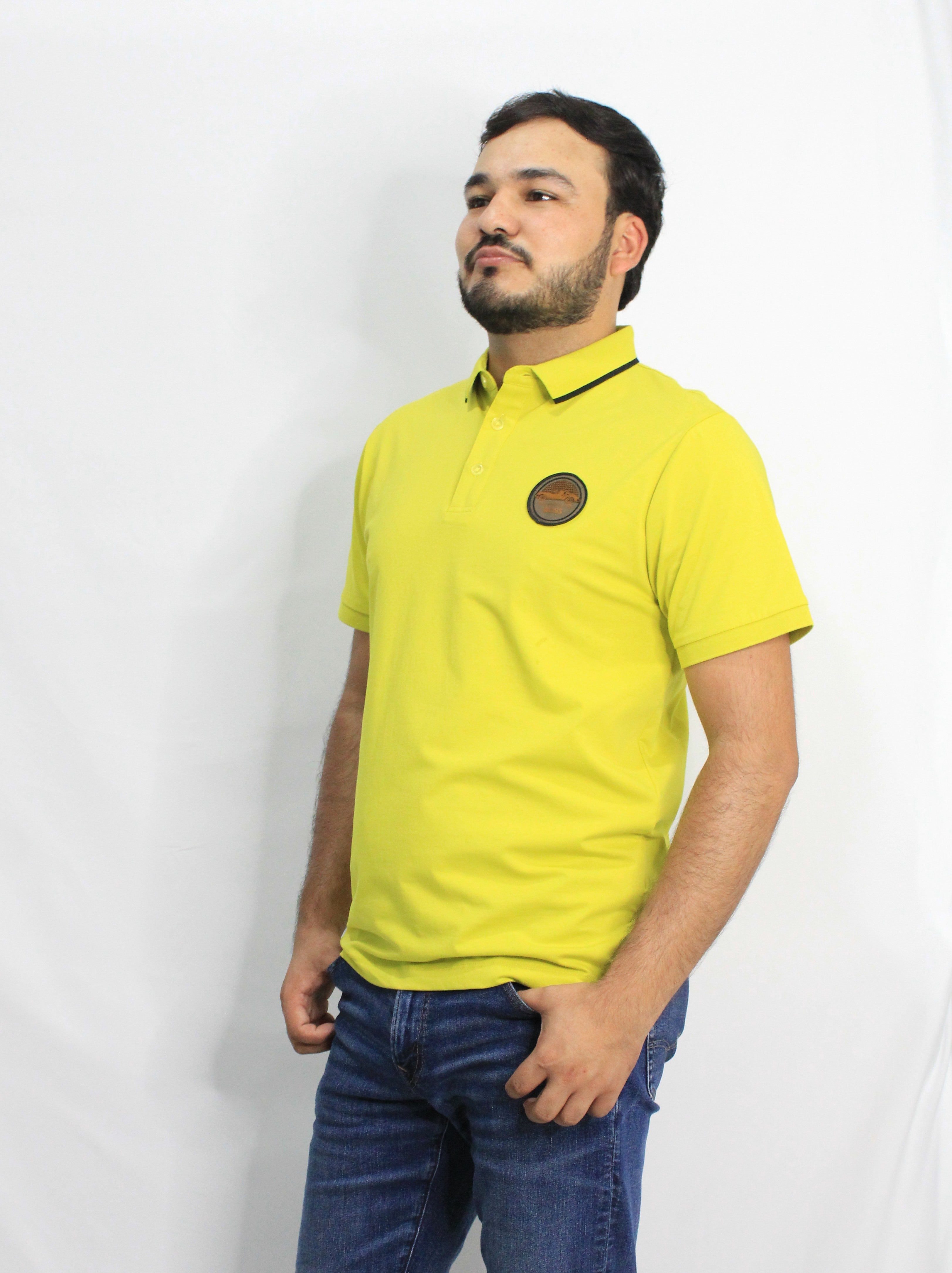 Playera polo Boss Porsche Amarillo