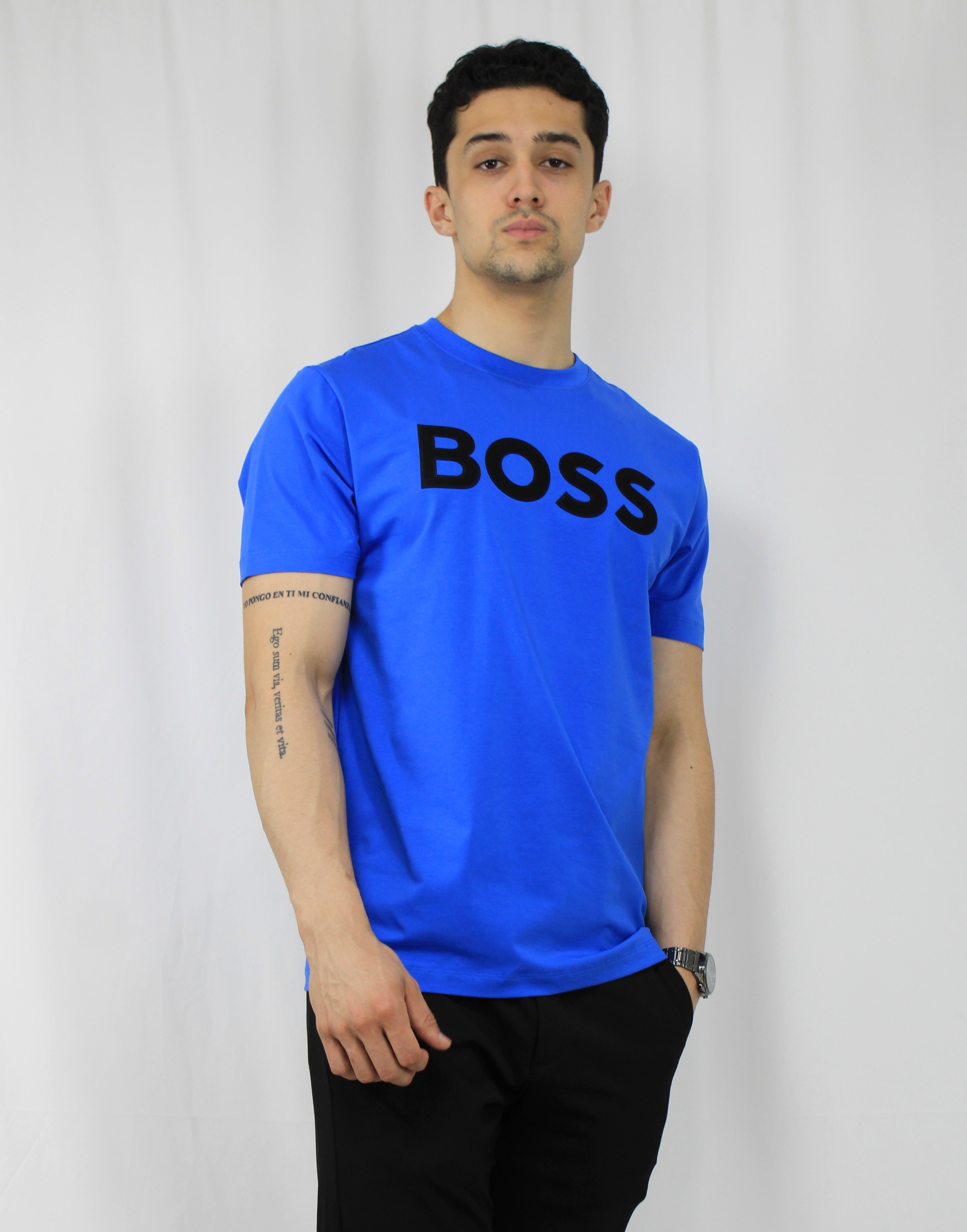 Playera Cuello Redondo "Boss Azul Rey"