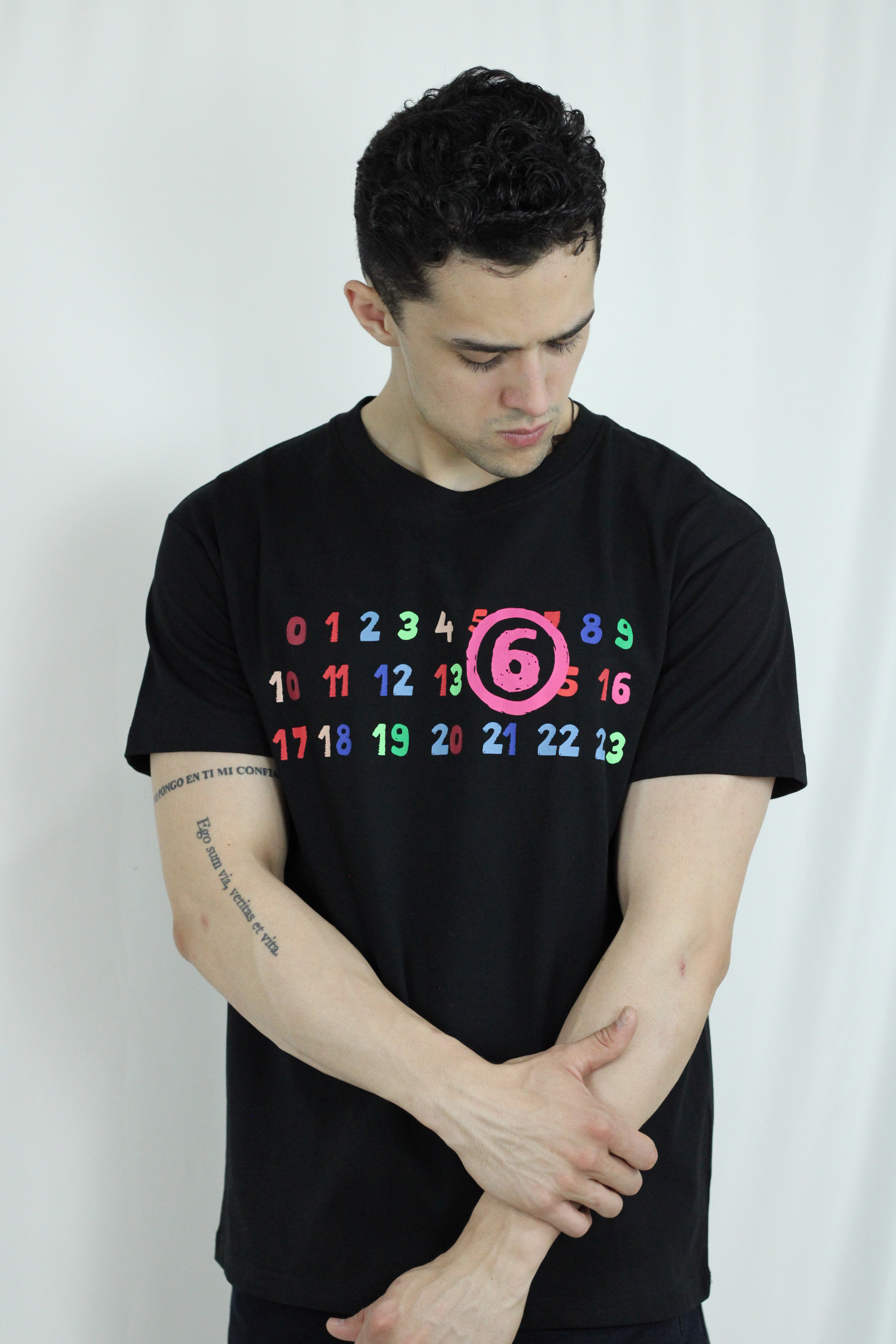 Playera Cuello redondo números