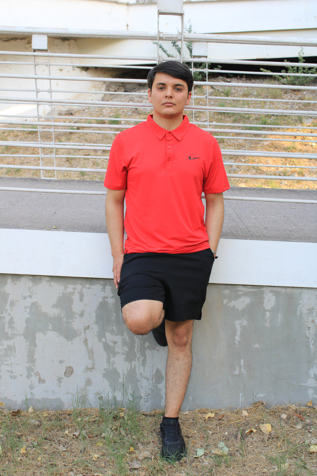 Playera Polo Deportiva Nike Roja