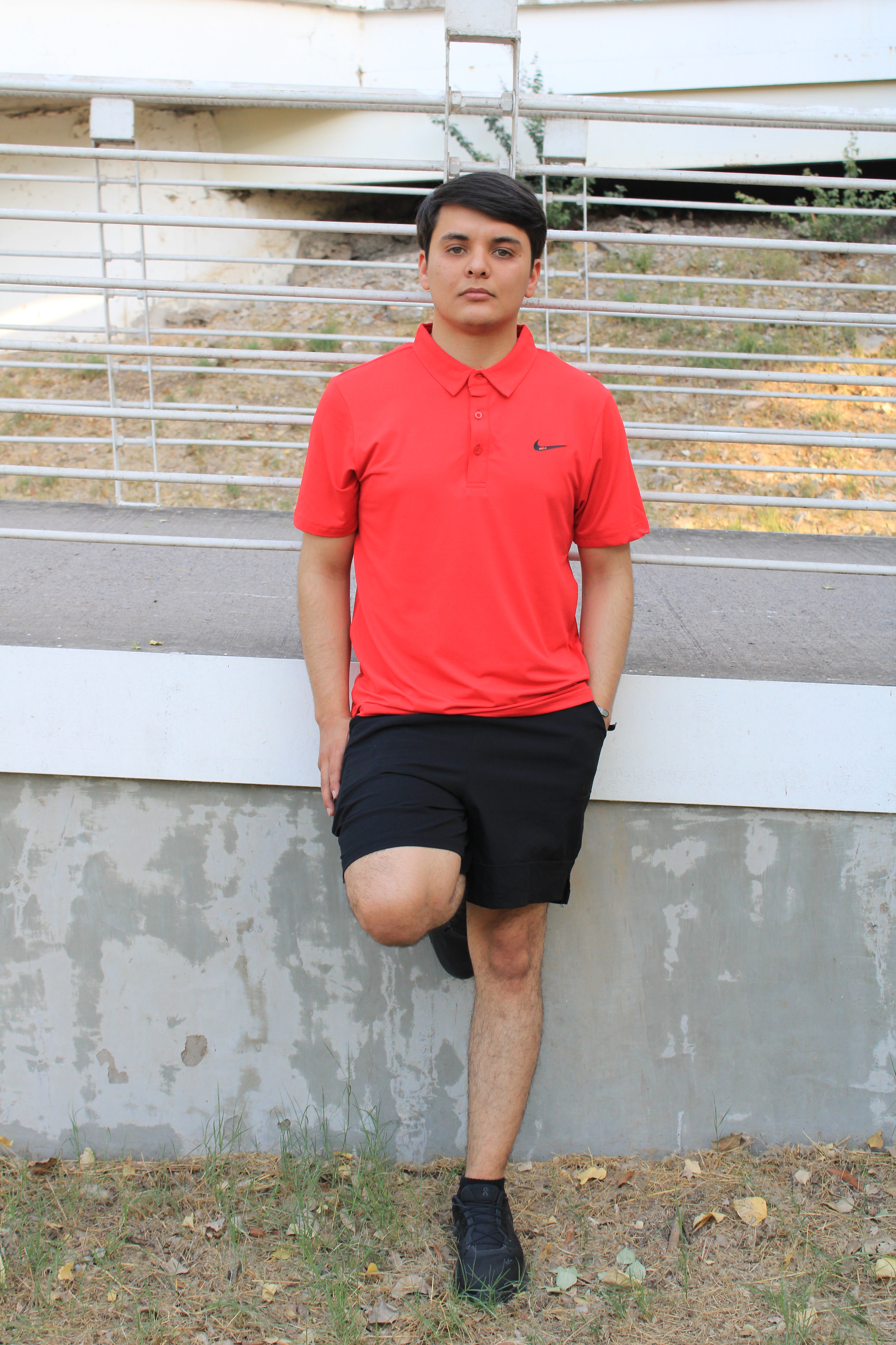 Playera Polo Deportiva Nike Roja