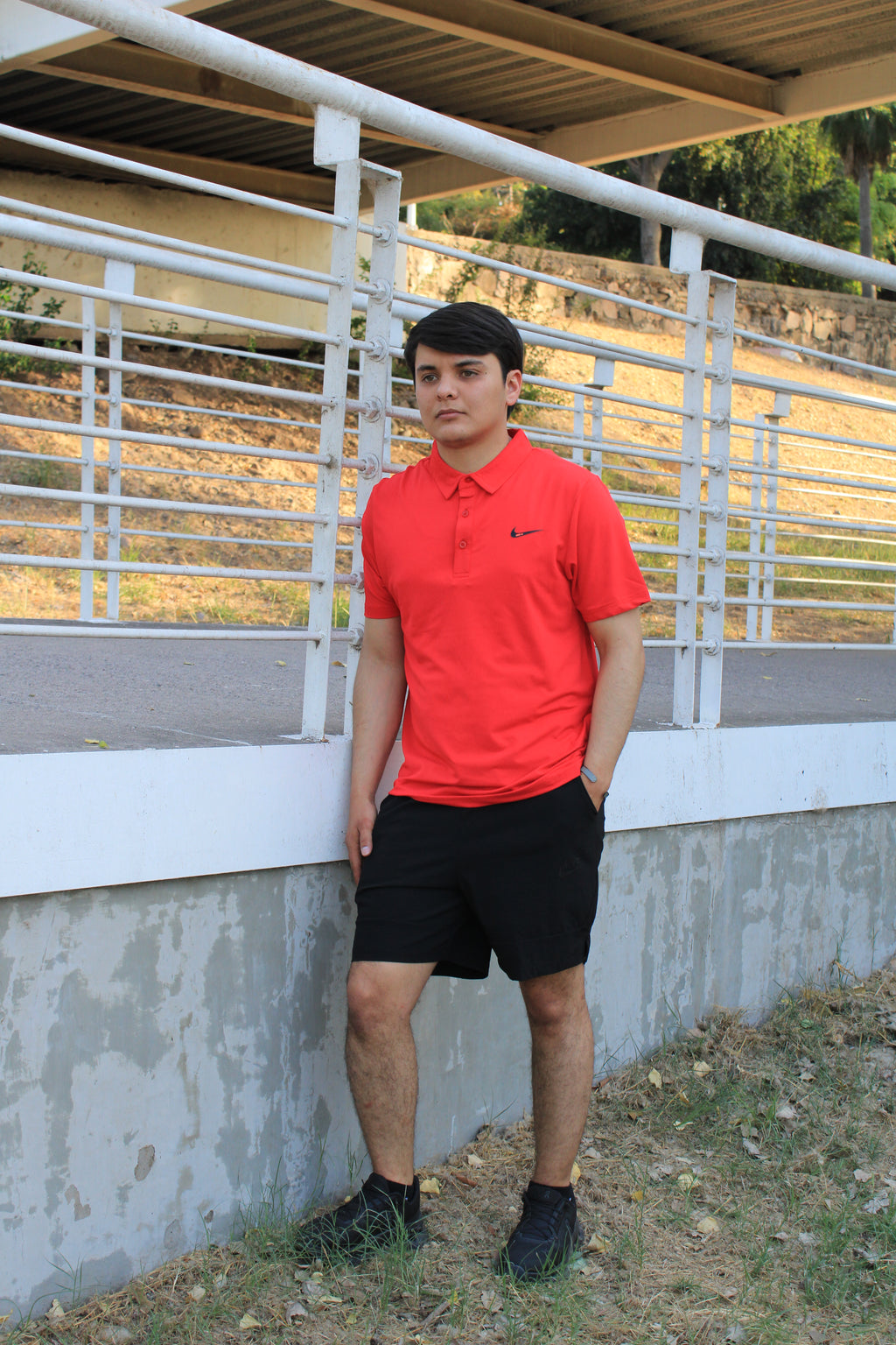 Playera Polo Deportiva Nike Roja