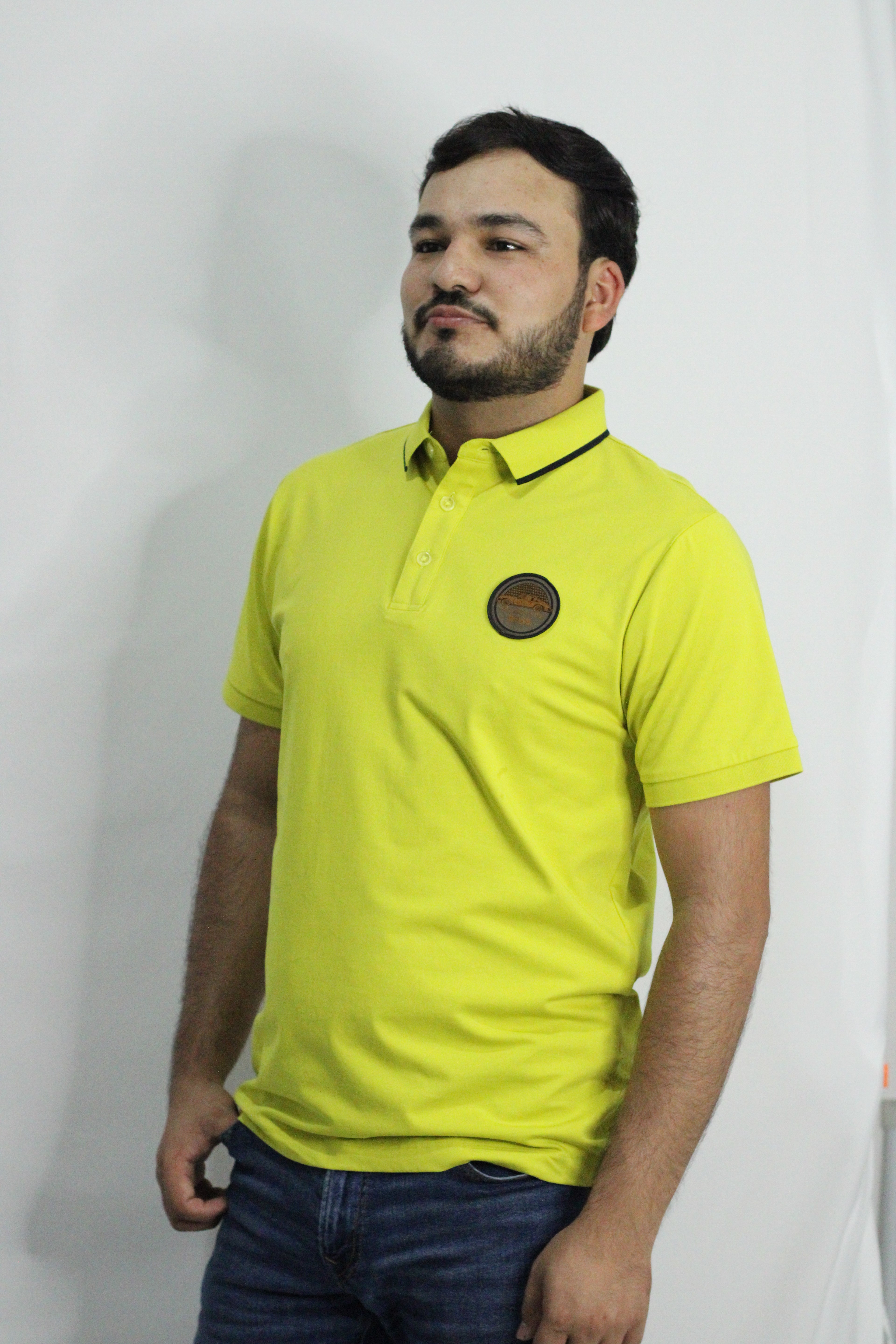 Playera polo Boss Porsche Amarillo