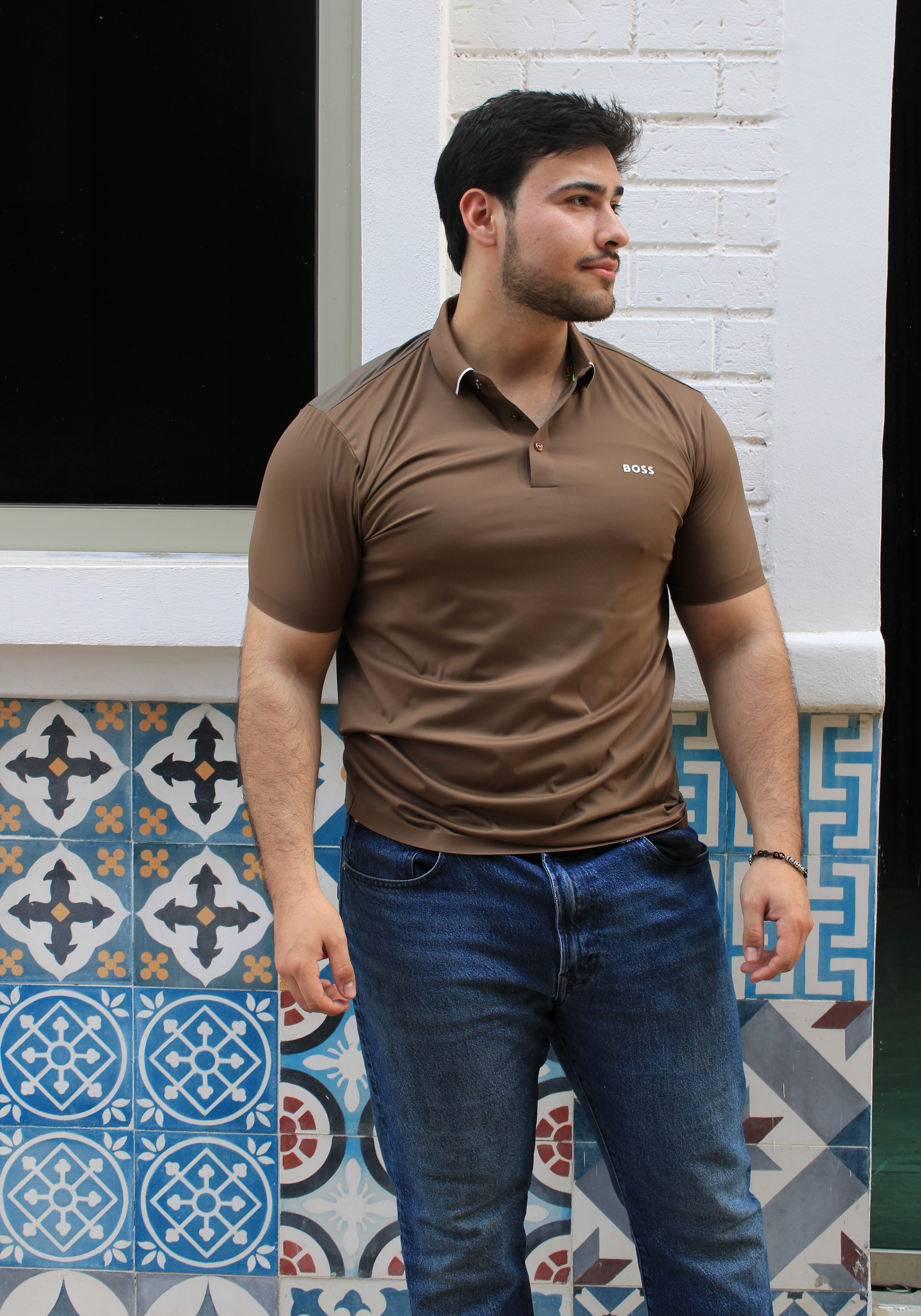 Playera Polo Hugo Boss Cafe