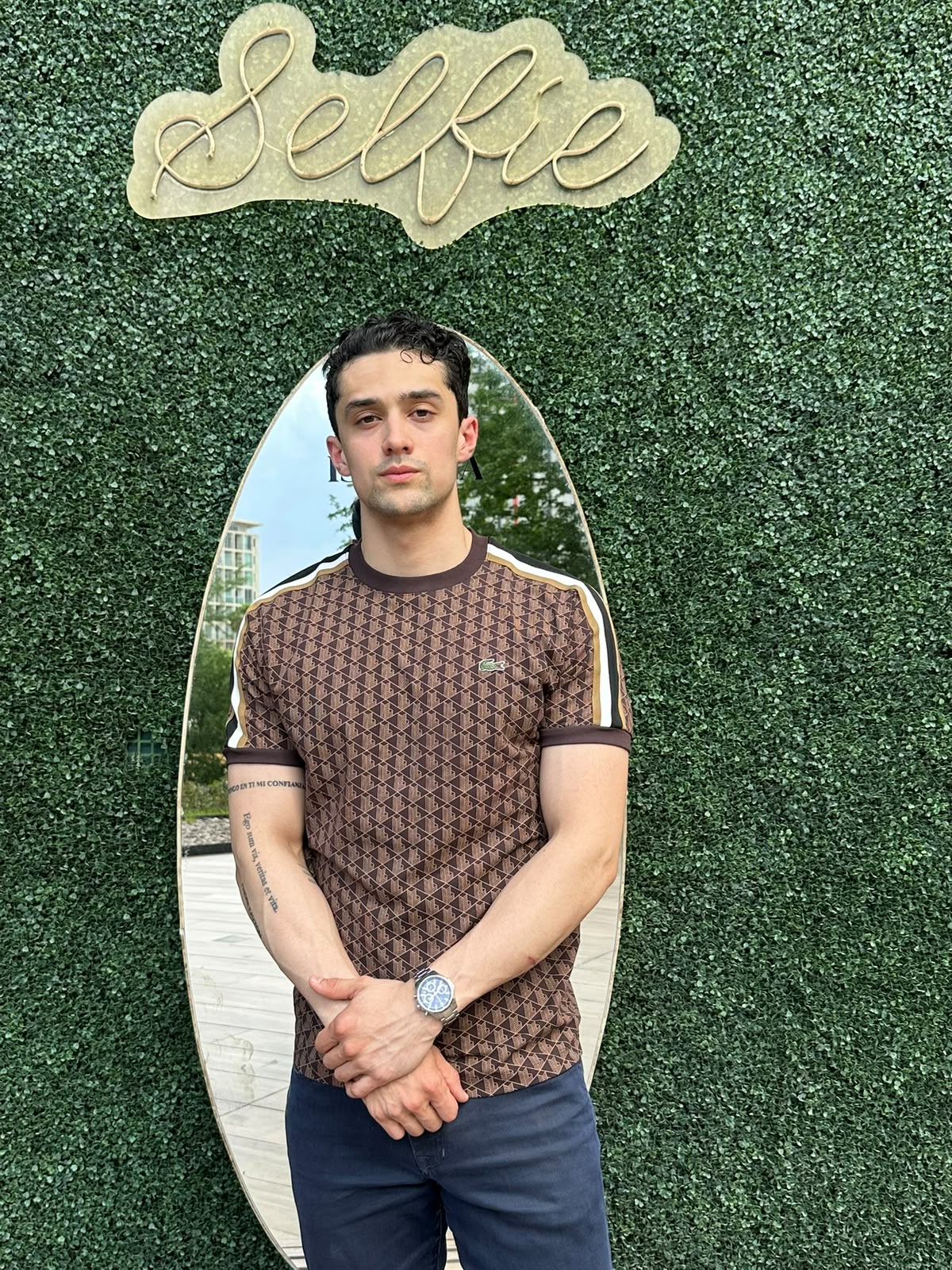 Playera Lacoste Cafe