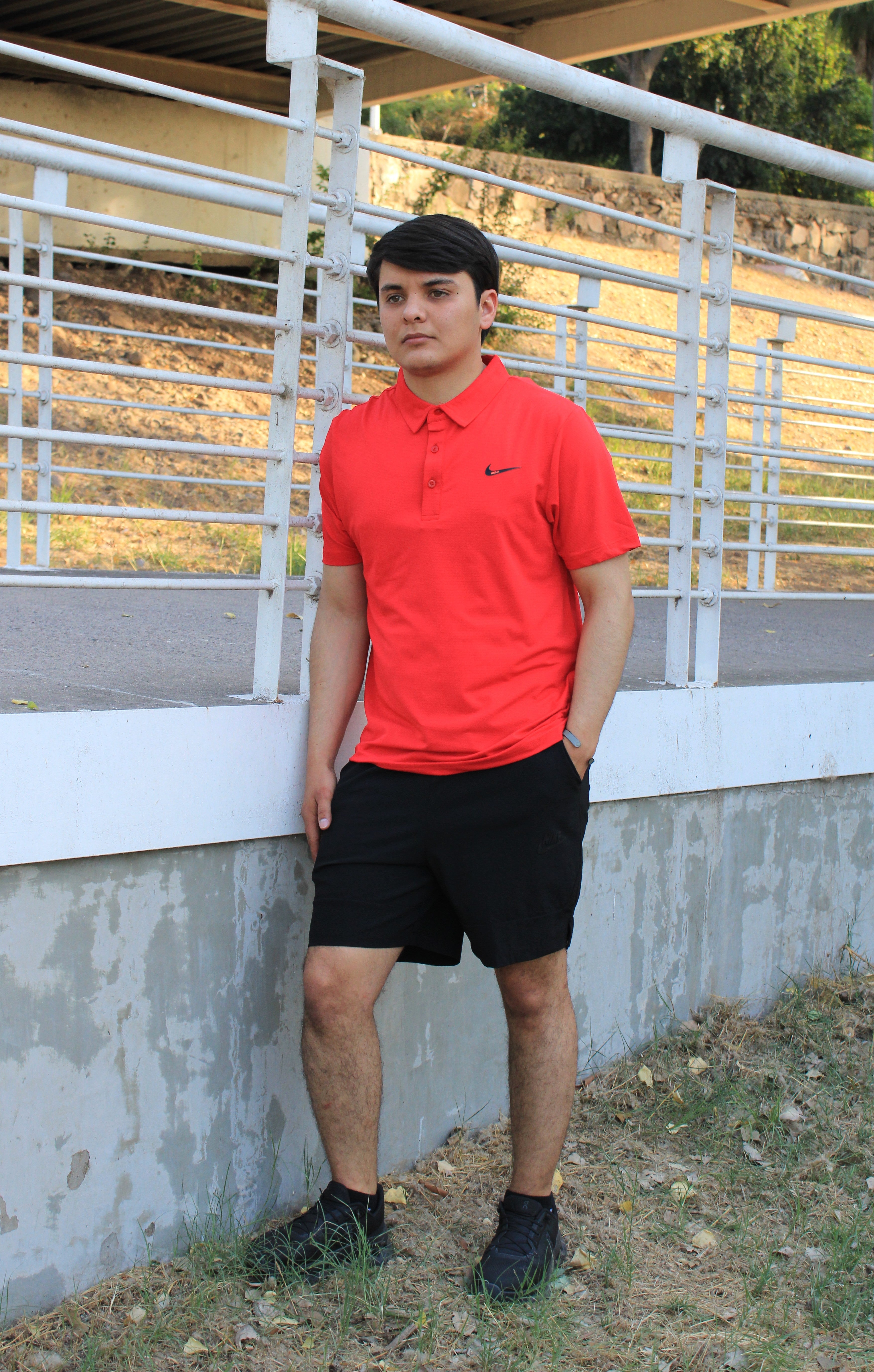 Playera Polo Deportiva Nike Rojo