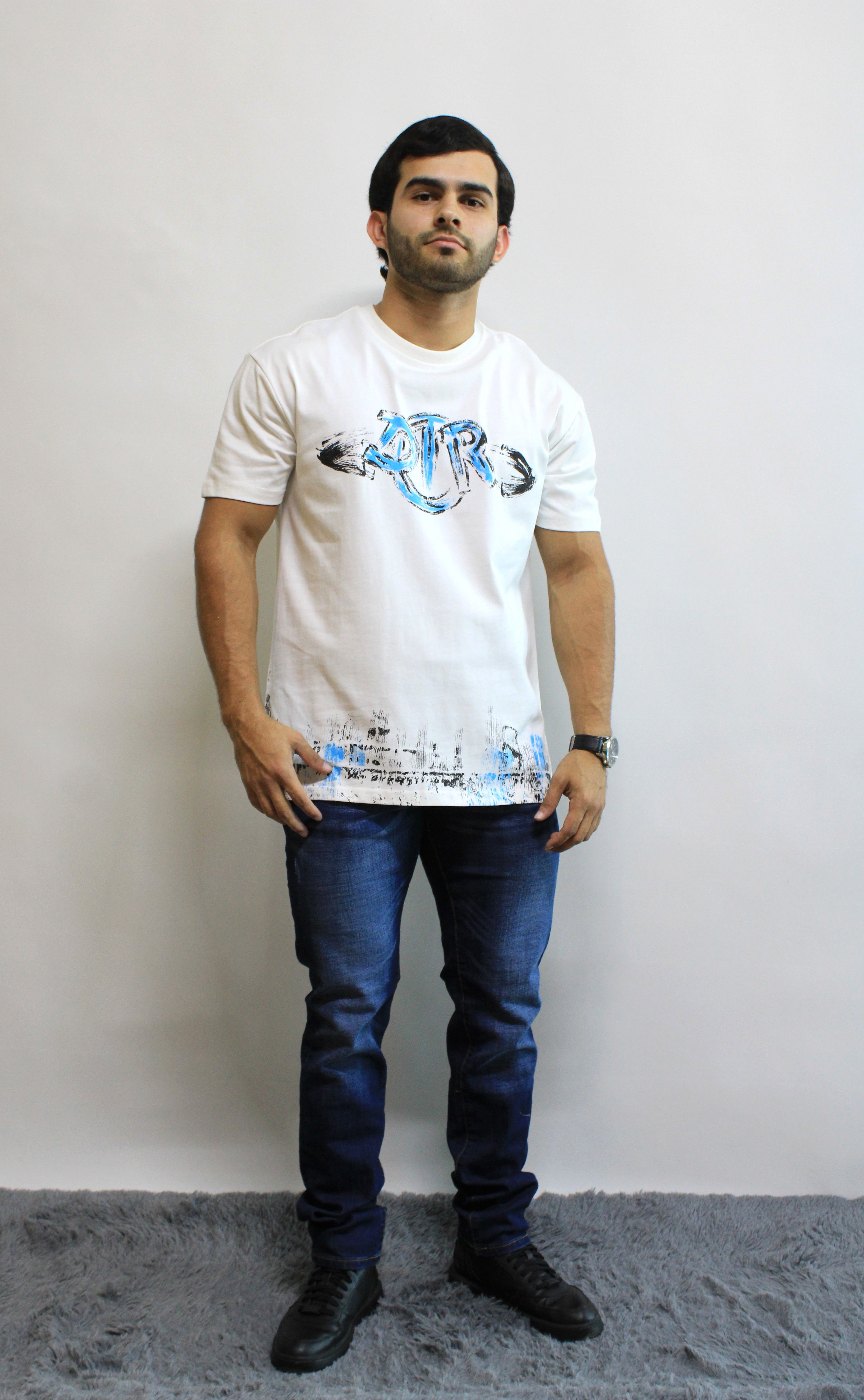 Playera Blanca Dior con Diseño